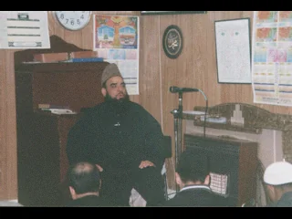 Archive image of prayer at the mosque in its early years